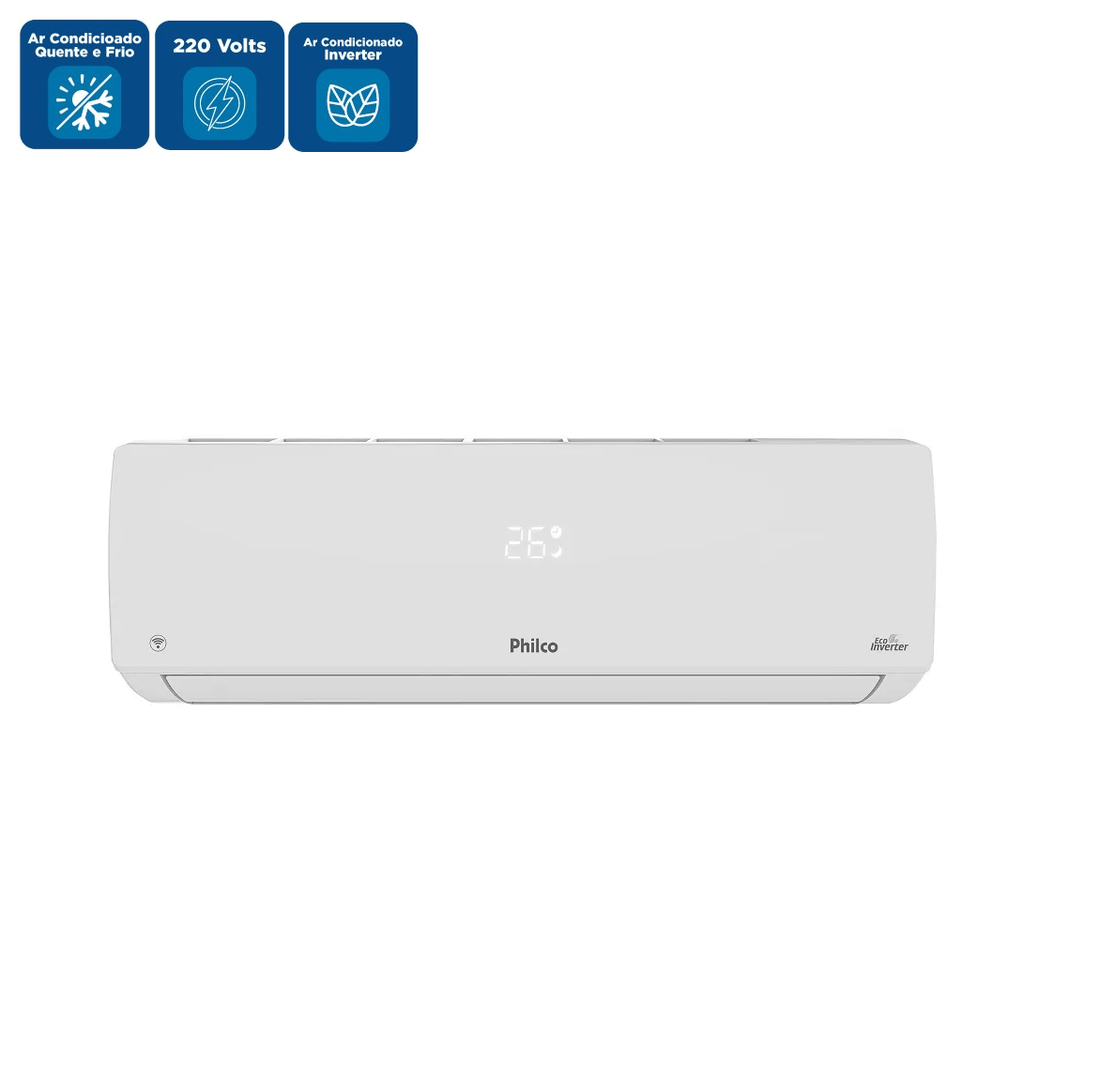 Ar Condicionado Split Hi Wall Inverter Philco Eco 30000 BTU/h Quente e Frio Monofásico PAC30000IQFM15 – 220 Volts - Image 2