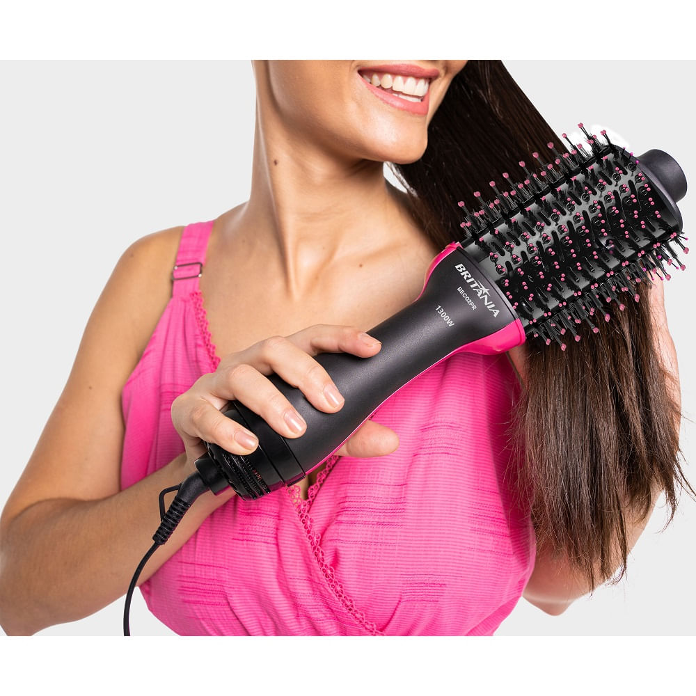 Escova Secadora Britânia Preto e Rosa BEC02PR- Bivolt - Image 5