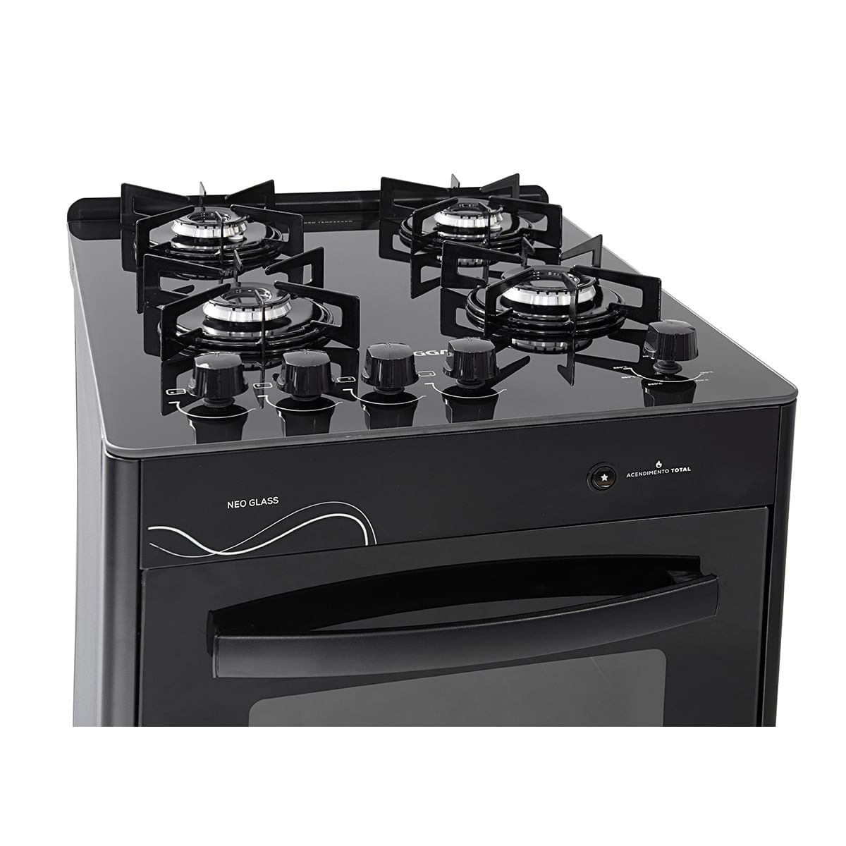 Fogão de Piso Suggar 4 Bocas Mesa de Vidro Neo Glass Preto – Bivolt - Image 5