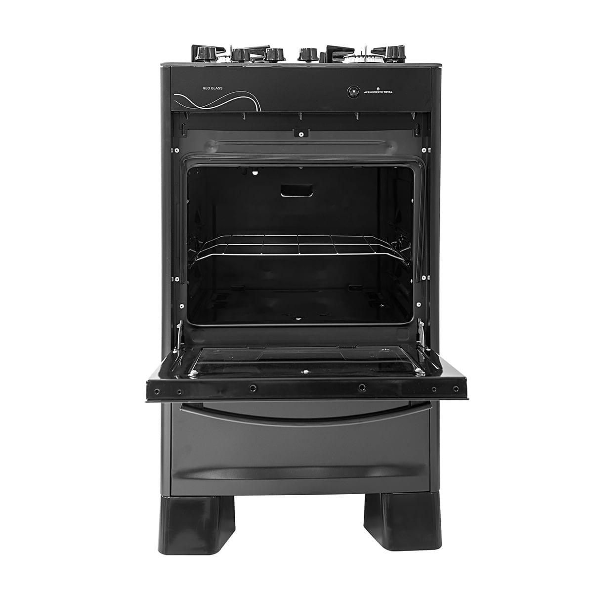 Fogão de Piso Suggar 4 Bocas Mesa de Vidro Neo Glass Preto – Bivolt - Image 3