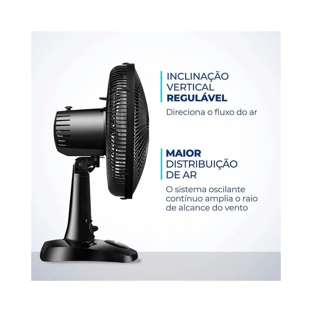 Ventilador de Mesa Mondial 40cm Preto VSP-40-B – 127 Volts - Image 5