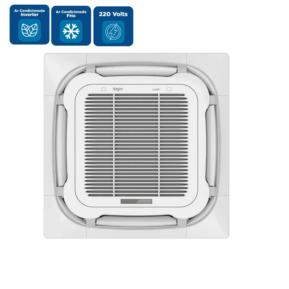 Ar Condicionado Split Cassete 4 Vias Inverter Elgin 24000 BTU/h Frio Plus Monofásico 45KDFI24C2NA – 220 Volts - Image 2