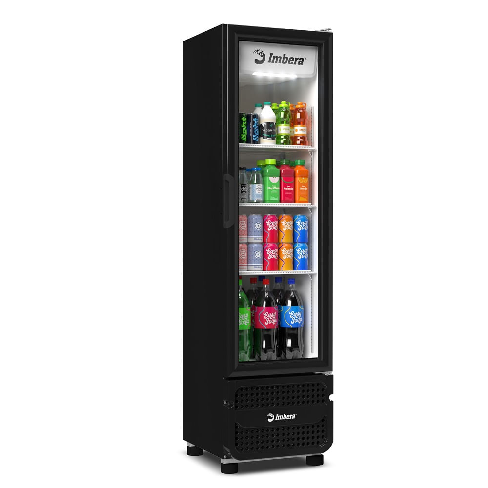 Expositor Vertical Imbera 215 Litros Inverter Porta de Vidro Padrão Preto VR08 - Bivolt - Image 5