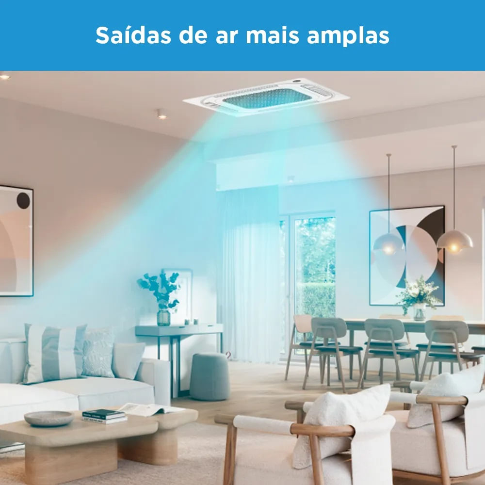 Ar Condicionado Split Cassete Inverter Midea 24000 BTU/h Frio Monofásico 38TVCD24515MM – 220 Volts - Image 13