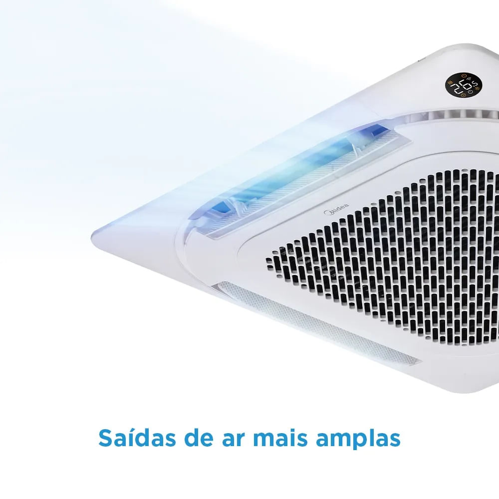 Ar Condicionado Split Cassete Inverter Midea 24000 BTU/h Frio Monofásico 38TVCD24515MM – 220 Volts - Image 8