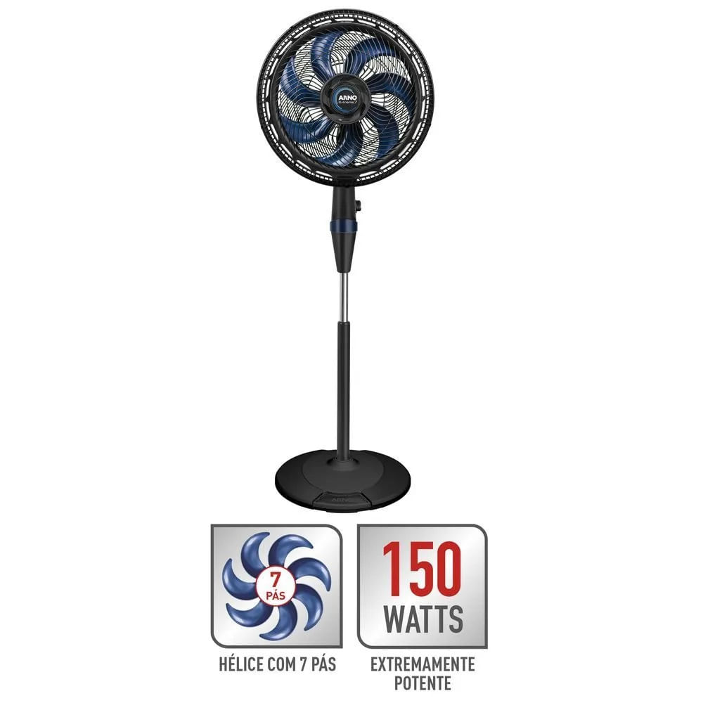Ventilador de Coluna Arno 40cm X-Treme 7 Preto VE7C – 220 Volts - Image 3