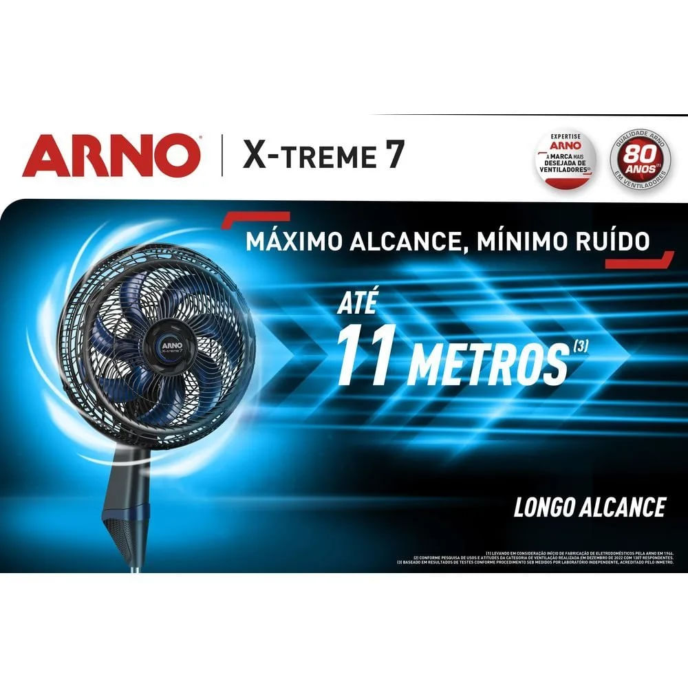 Ventilador de Coluna Arno 40cm X-Treme 7 Preto VE7C – 220 Volts - Image 9