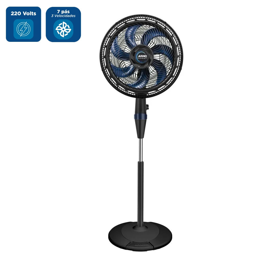 Ventilador de Coluna Arno 40cm X-Treme 7 Preto VE7C – 220 Volts - Image 2