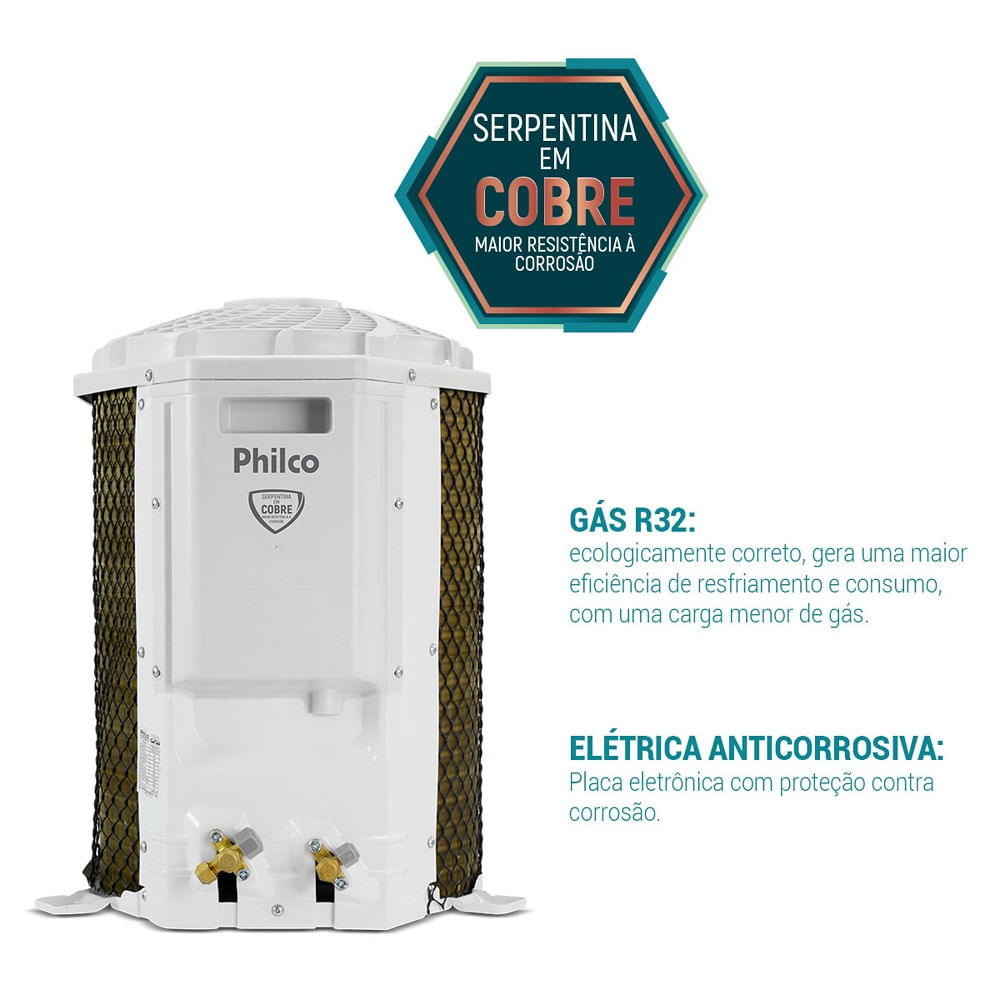 Ar Condicionado Split Hi Wall Philco 9000 BTU/h Frio PAC9FI – 220 Volts - Image 9