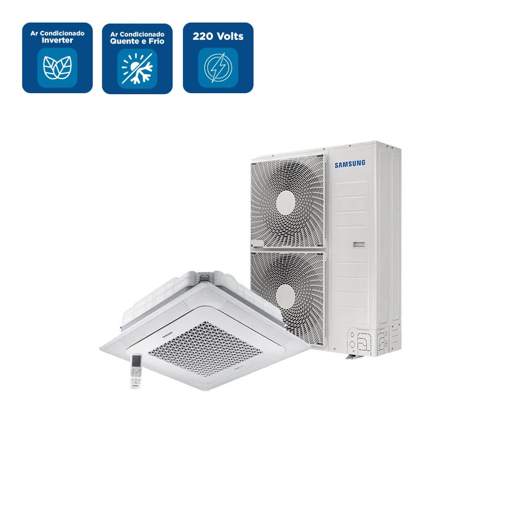 Ar Condicionado Cassete Wind Free Inverter 47000 BTU/h Quente e Frio Monofásico AC048DN4DKG/AZ – 220 Volts - Image 2