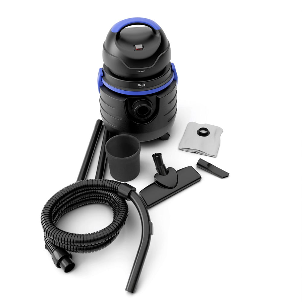 Aspirador de Água e Pó Philco 20 Litros Preto e Azul PAS80 – 127 Volts - Image 16