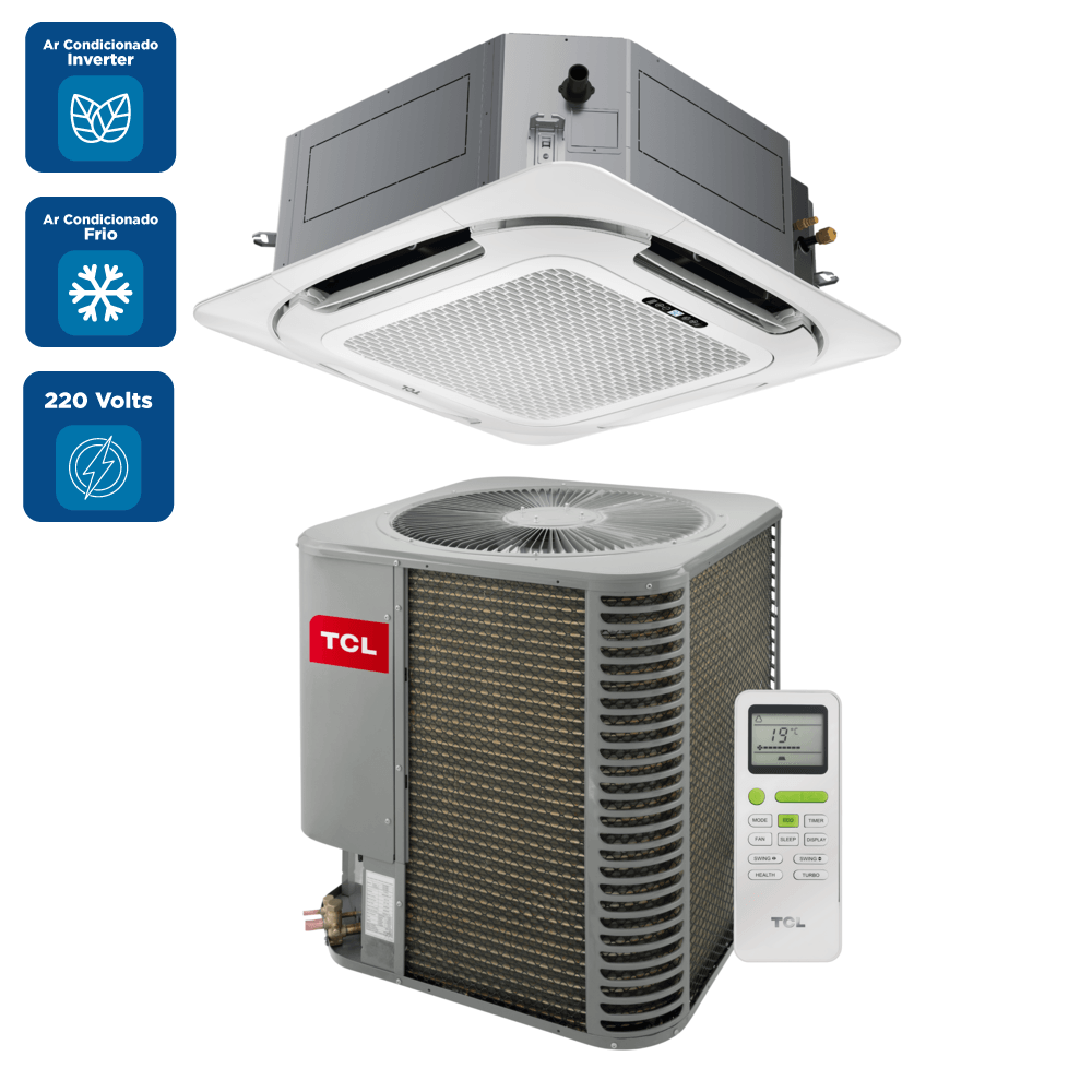 Ar Condicionado Split Cassete Inverter TCL 55000 BTU/h 4 Vias Frio TAC55CSGCTINV – 220 Volts - Image 2