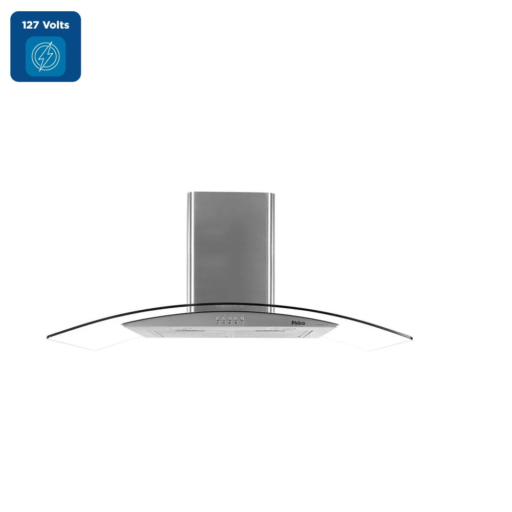 Coifa de Parede Philco 90cm Glass Dupla Filtragem Inox PCO90G – 127 Volts - Image 2
