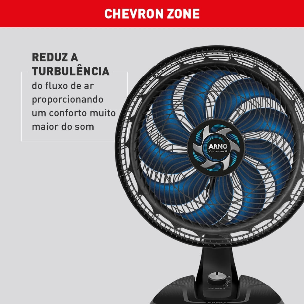 Ventilador de Mesa Arno 40cm X-Treme 9 Preto VE90 – 127 Volts - Image 7