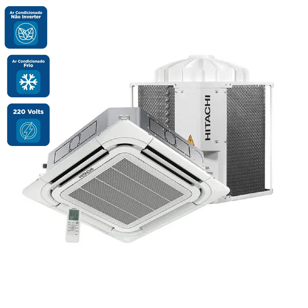 Ar Condicionado Split Cassete Hitachi AirCore 500 34000 BTU/h Frio Monofásico RAP36J3F – 220 Volts - Image 2