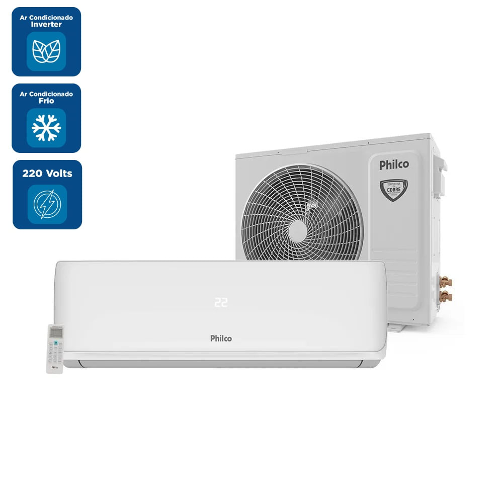 Ar Condicionado Split Hi Wall Inverter Philco 9000 BTU/h Frio PAC9FB – 220 Volts - Image 2