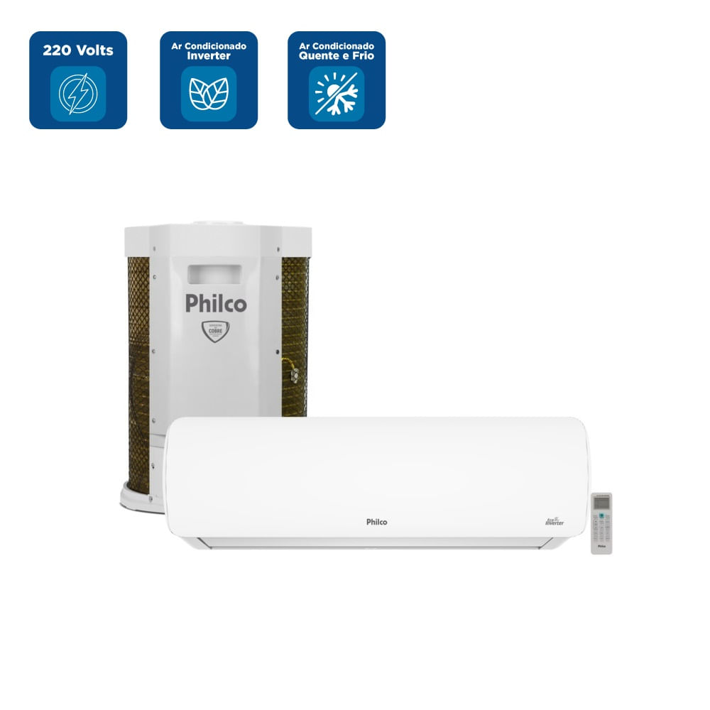 Ar Condicionado Split Hi Wall Inverter Philco 24000 BTU/h Quente e Frio PAC24QC – 220 Volts - Image 2