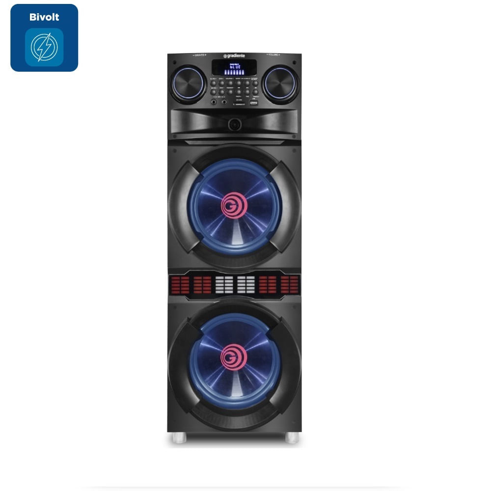 Caixa de Som Gradiente Power Party Preta GCA310 – Bivolt - Image 2