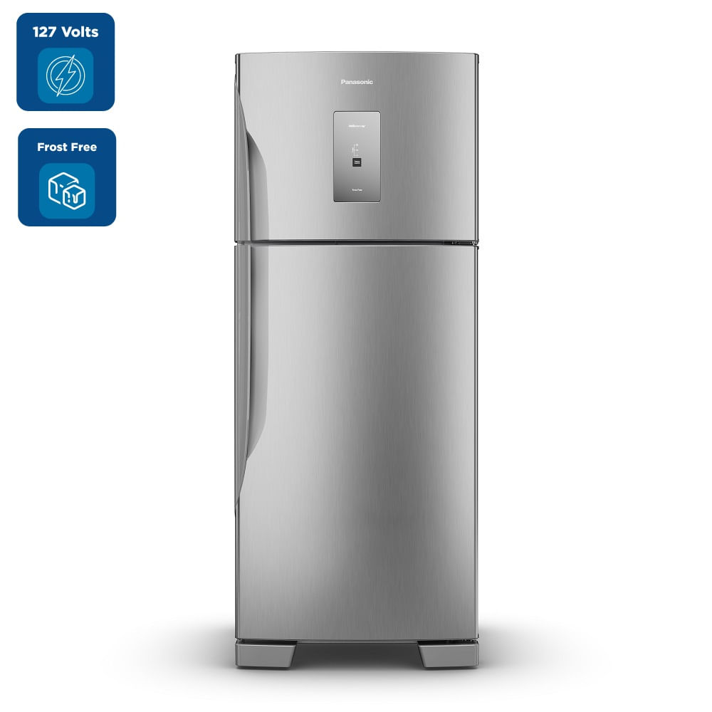 Refrigerador Panasonic Duplex Frost Free 435 Litros Cinza NRBT56PD4XA – 127 Volts - Image 2