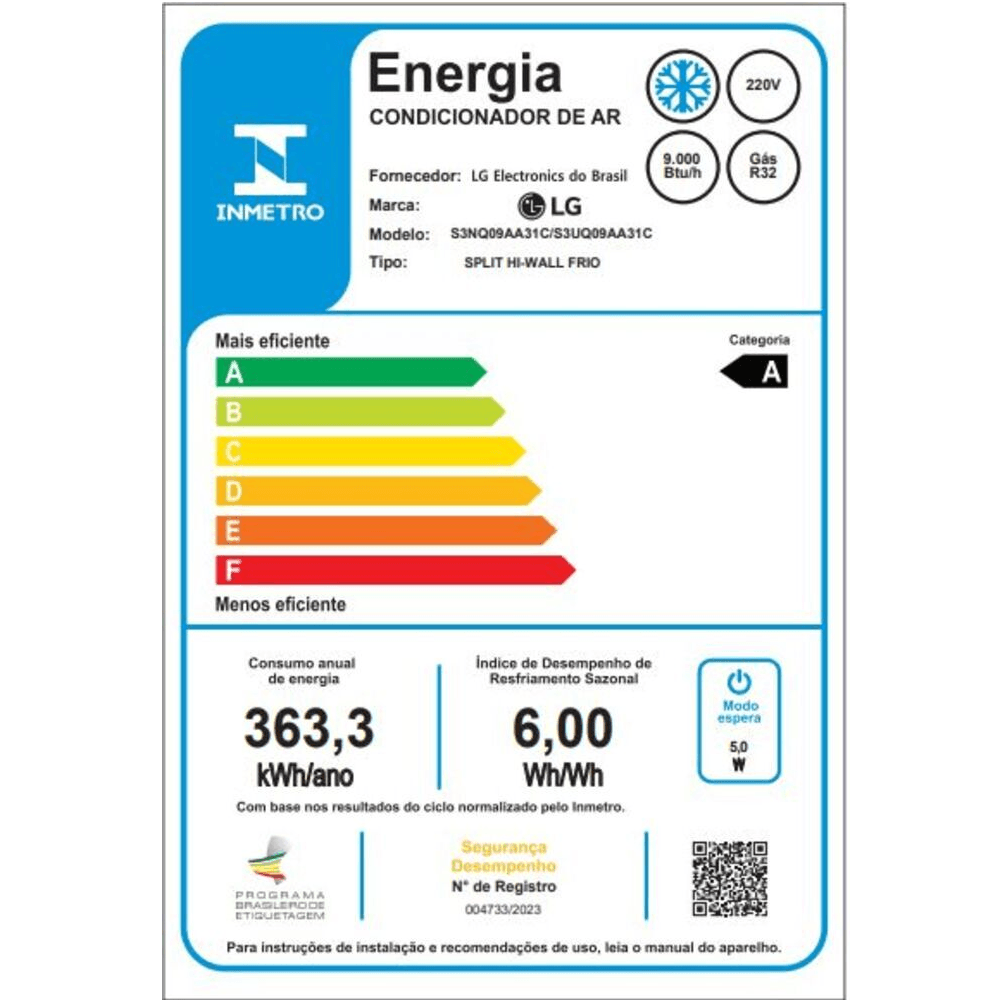 Ar Condicionado Split LG AI Dual Inverter Voice 9000 BTU/h Frio S3-Q09AA31C - 220 Volts - Image 8
