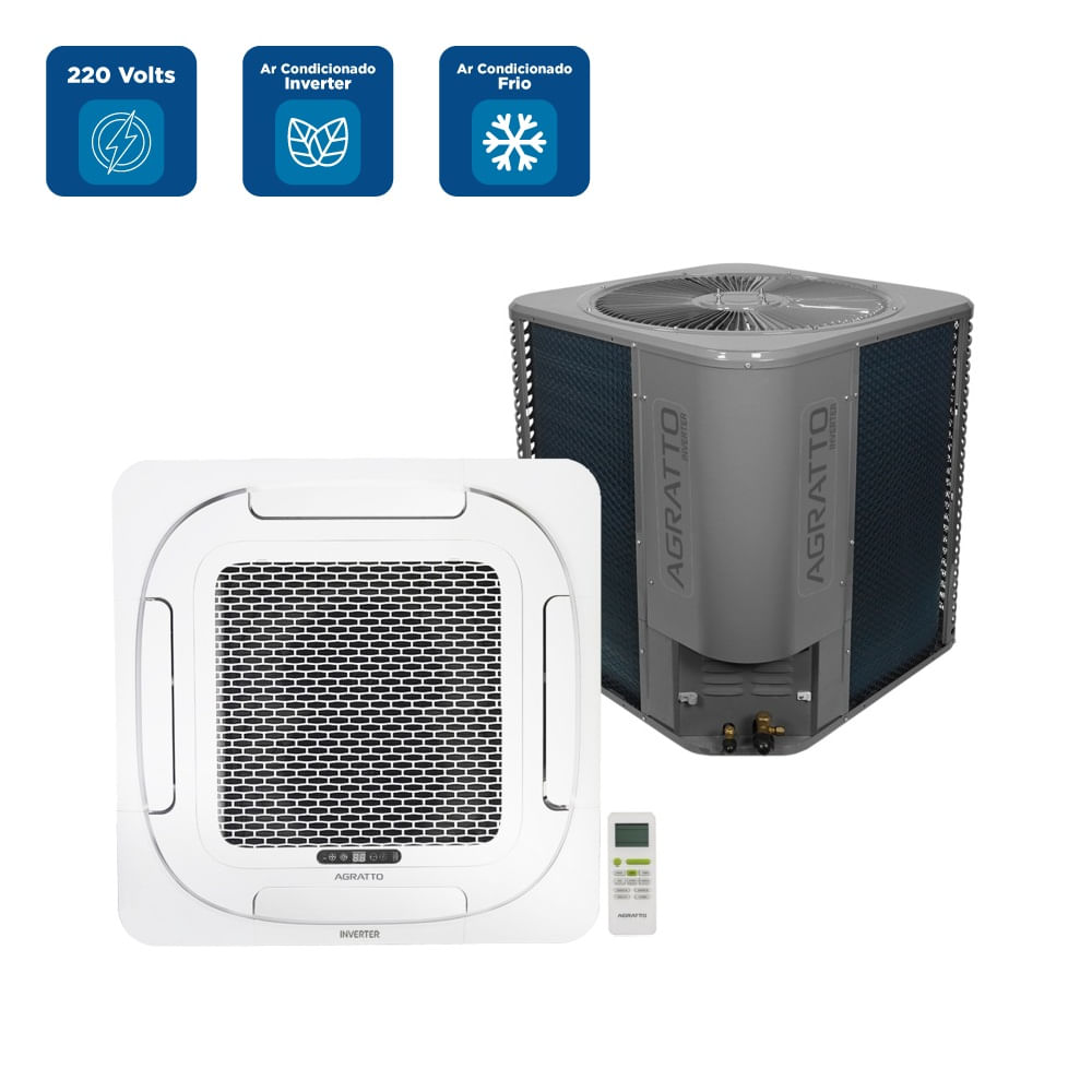 Ar Condicionado Cassete Inverter Agratto 55000 BTU/h Frio Monofásico LCI60F-02 - 220 Volts - Image 2