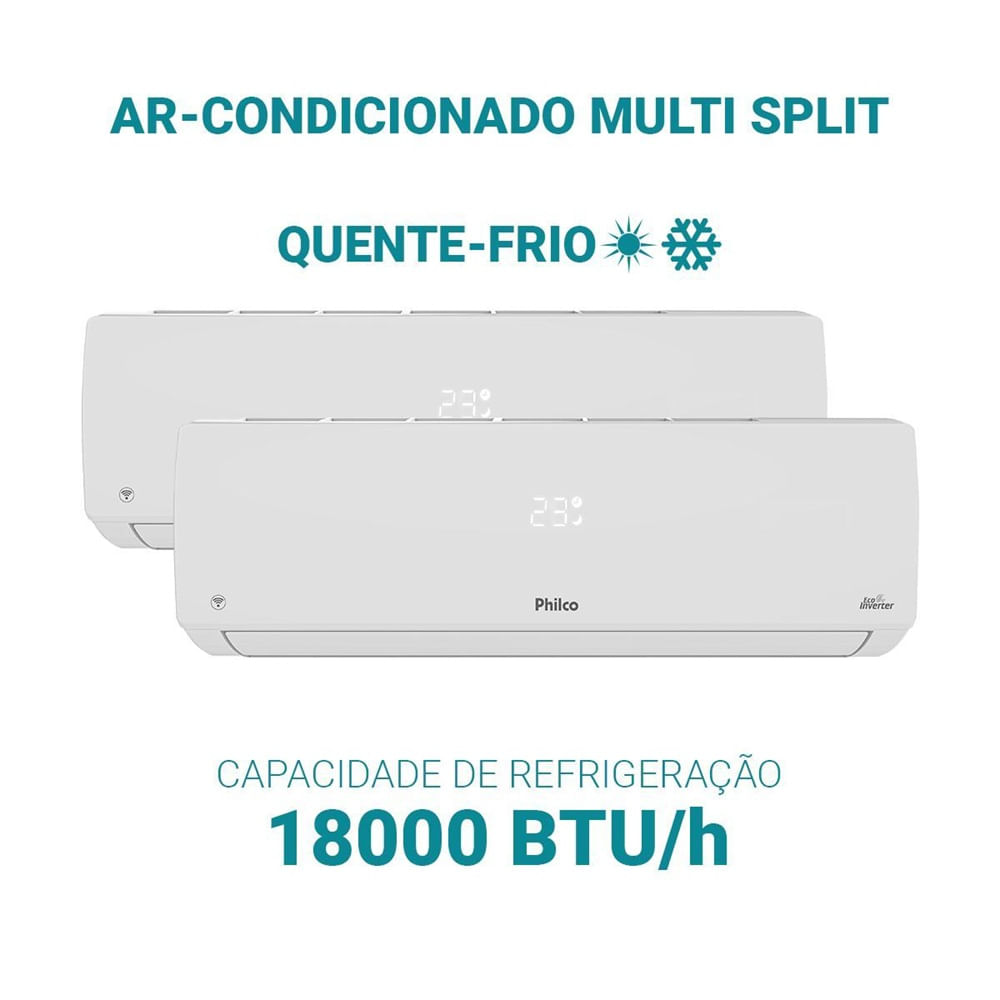 Ar Condicionado Bi Split Inverter Philco 9000 e 12000 BTU/h Quente e Frio PAC18QW - 220 Volts - Image 13