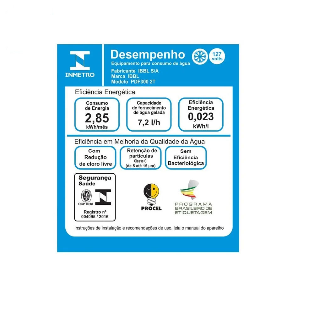 Purificador de Pressão IBBL PDF300 2T - 127 Volts - Image 8