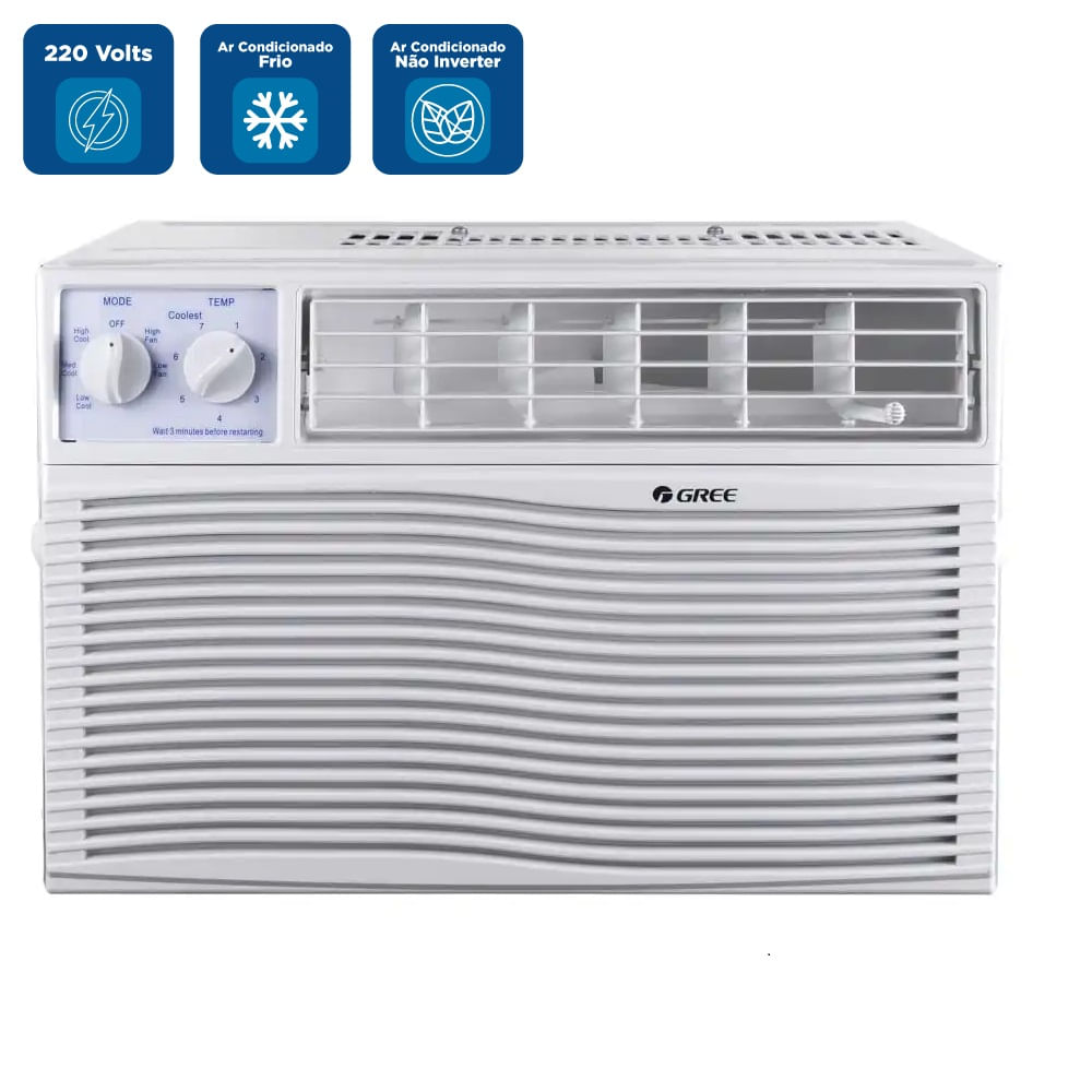 Ar Condicionado Janela Gree 21000 BTU/h Frio Mecânico GJC21BM - 220 Volts - Image 2