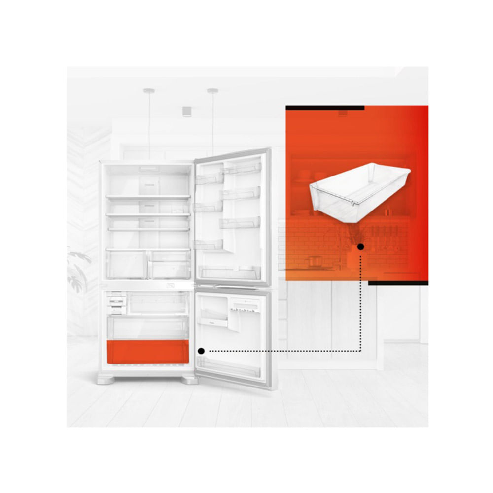 Gaveta de Carne para Refrigerador Brastemp - W10431996 - Image 2