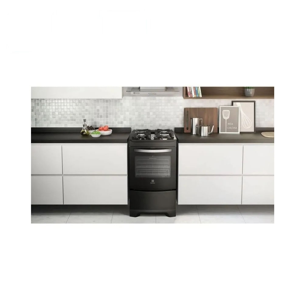 Fogão de Piso Electrolux 4 Bocas Preto 52LPV - Bivolt - Image 6