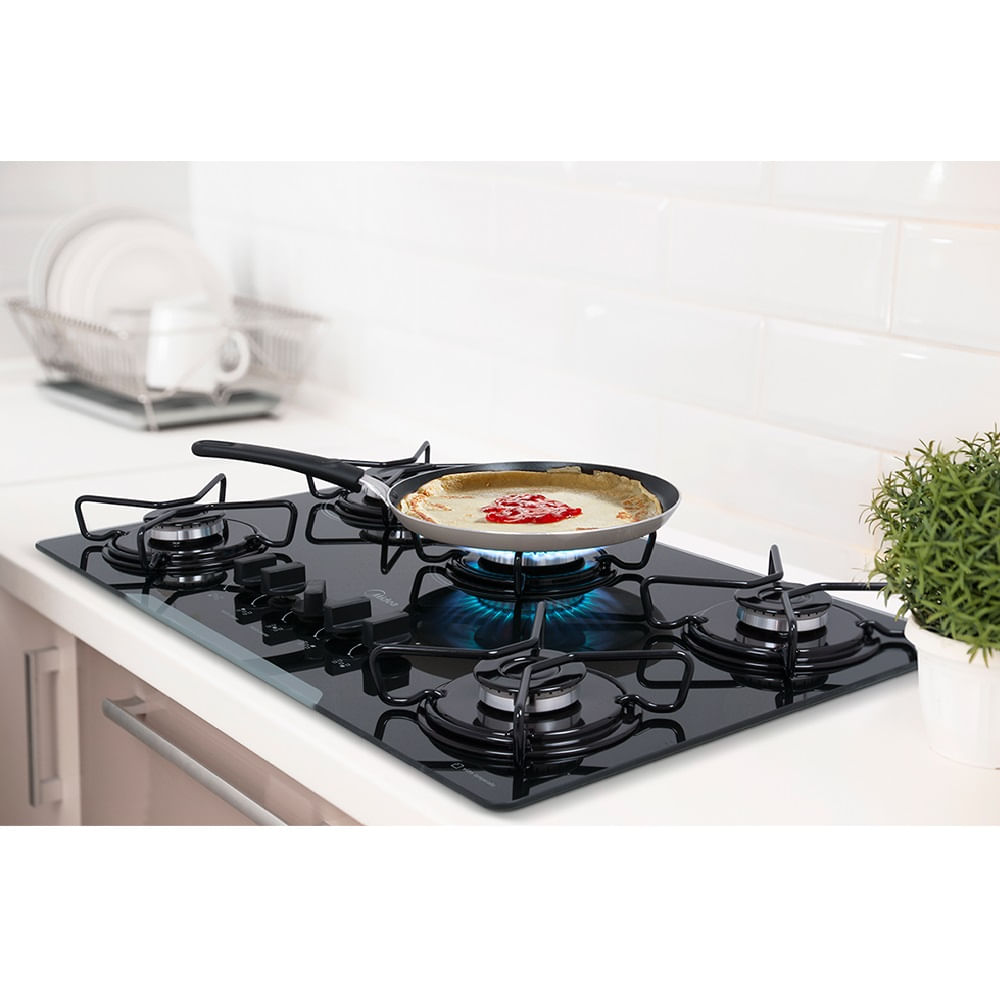 Cooktop a Gás Midea 5 Bocas com Mesa de Vidro Preto MD-GV50AAPB – Bivolt - Image 9