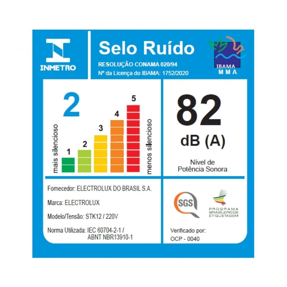 Aspirador de Pó Vertical Electrolux 2 em 1 Preto STK12 – 220 Volts - Image 9