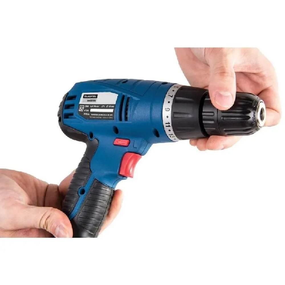 Parafusadeira Tramontina 3/8" para Uso Profissional com Velocidade Variável e Sistema de Reversão Azul – 220 Volts - Image 5