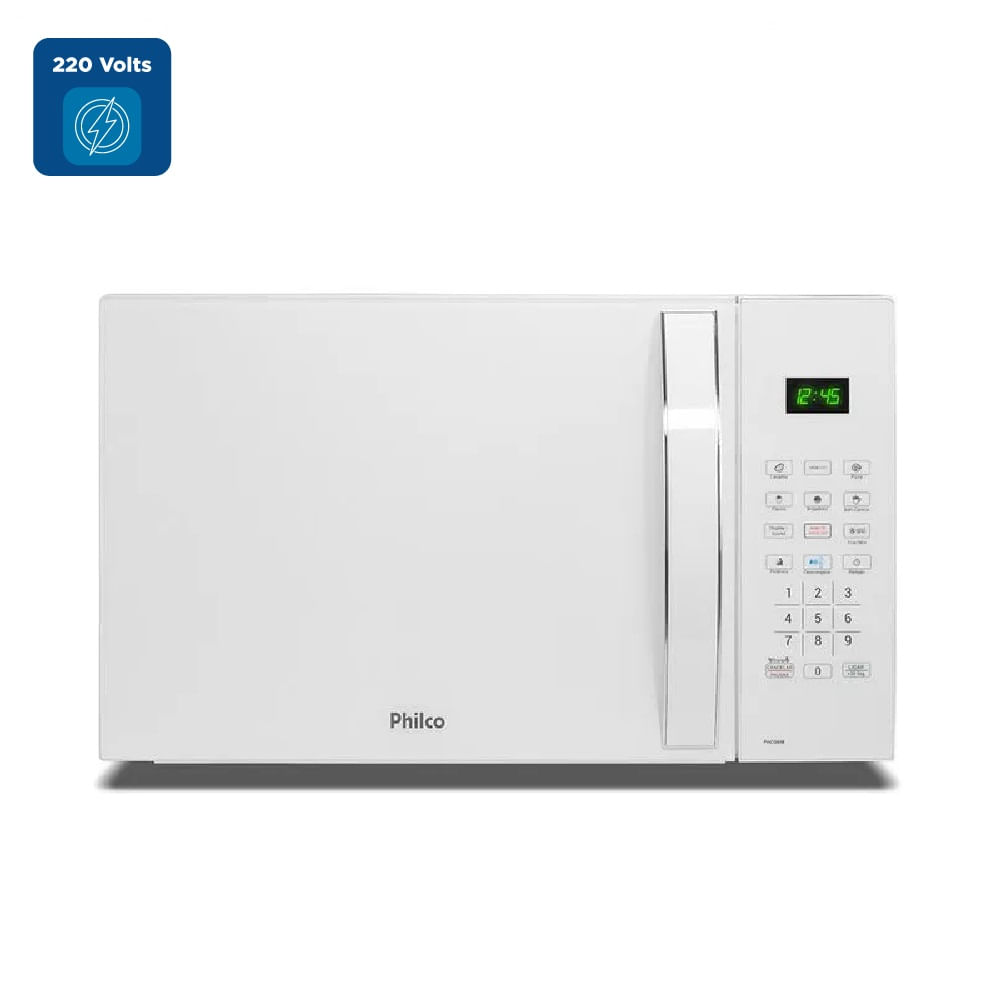 Micro-ondas Philco 34 Litros Limpa Fácil e Tira Odor Branco PMO34BB- 220 Volts - Image 2