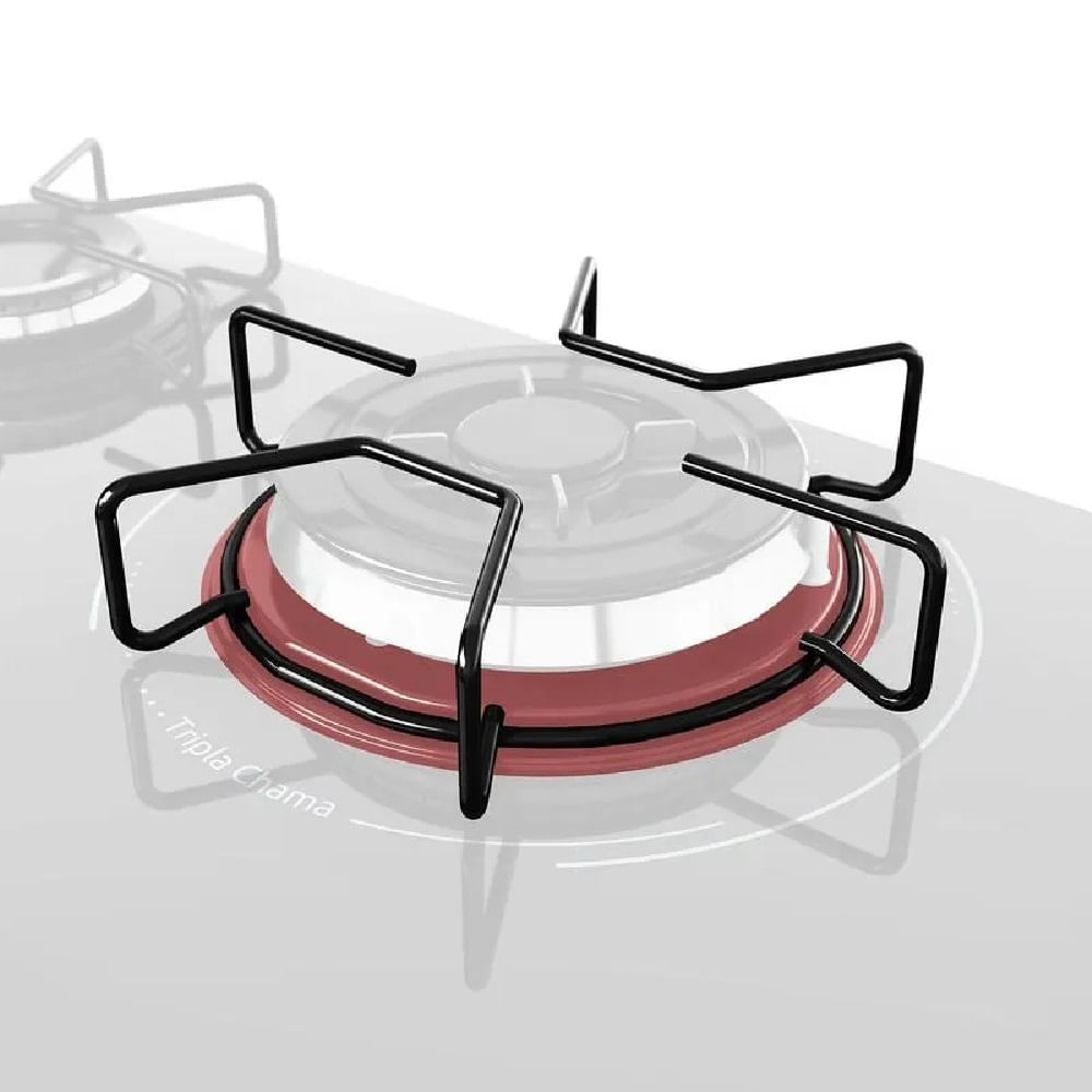 Cooktop a Gás Mueller 5 Bocas Tripla Chama Preto MCG135BG1 – Bivolt - Image 7