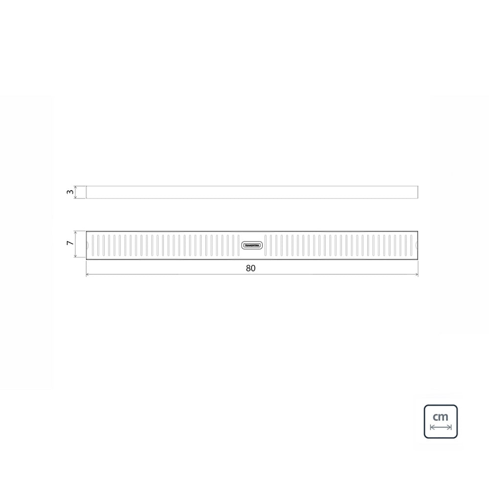 Ralo Slim Tramontina 80x7 cm em Aço Inox - Image 4