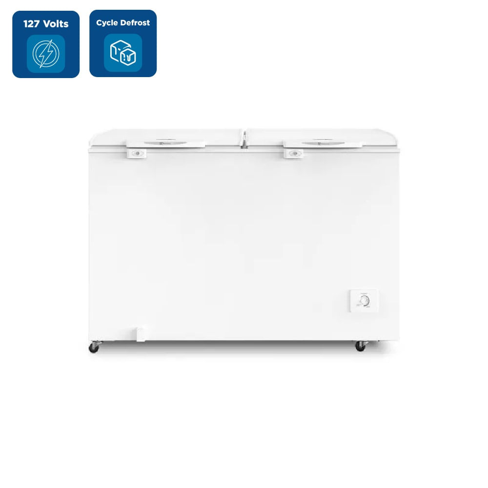 Freezer Horizontal Electrolux 400 Litros 2 Portas Branco H440 – 127 Volts - Image 2