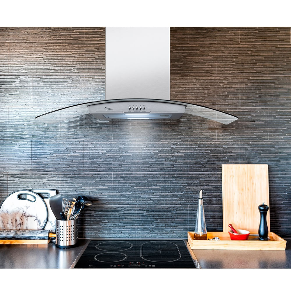 Coifa de Parede Midea 90cm Vidro Inox RGB902 – 220 Volts - Image 7