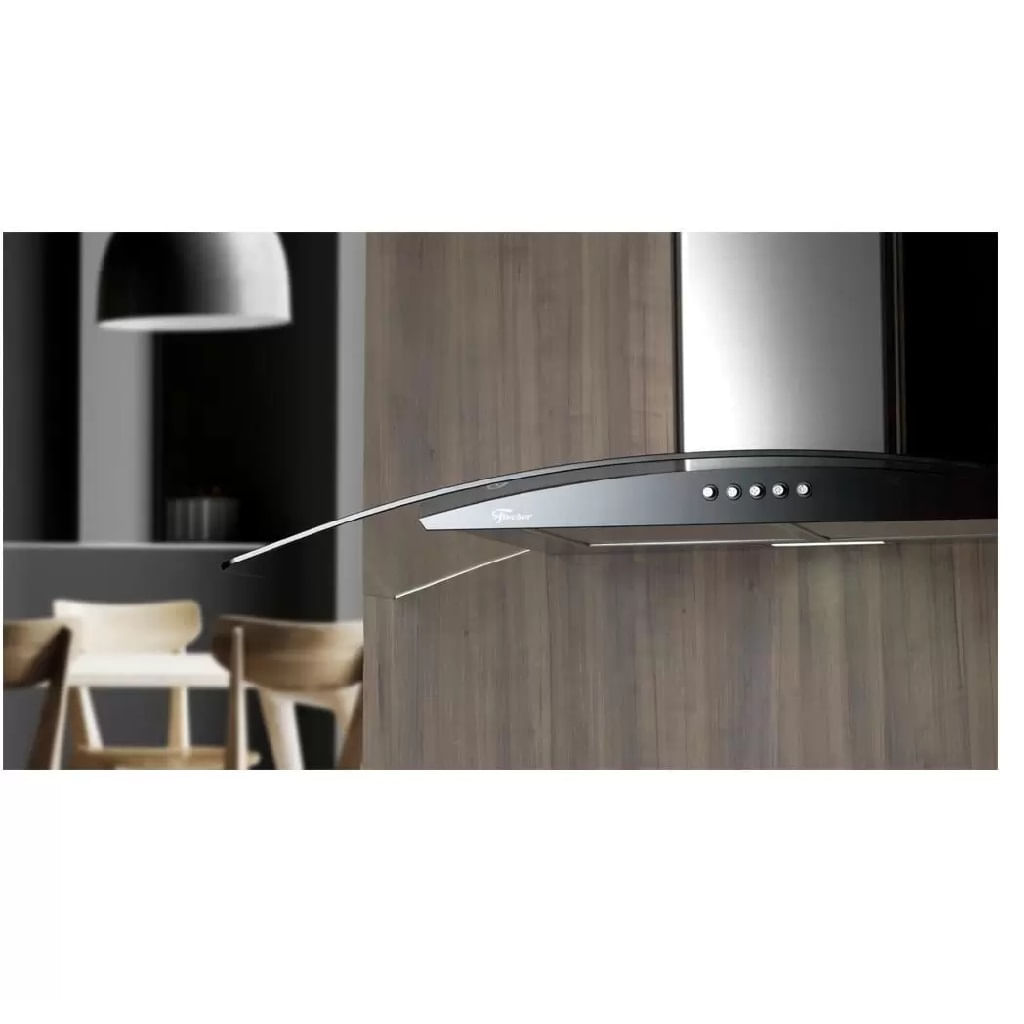 Coifa de Parede Fischer 90cm Talent Fit Inox - 220 Volts - Image 2