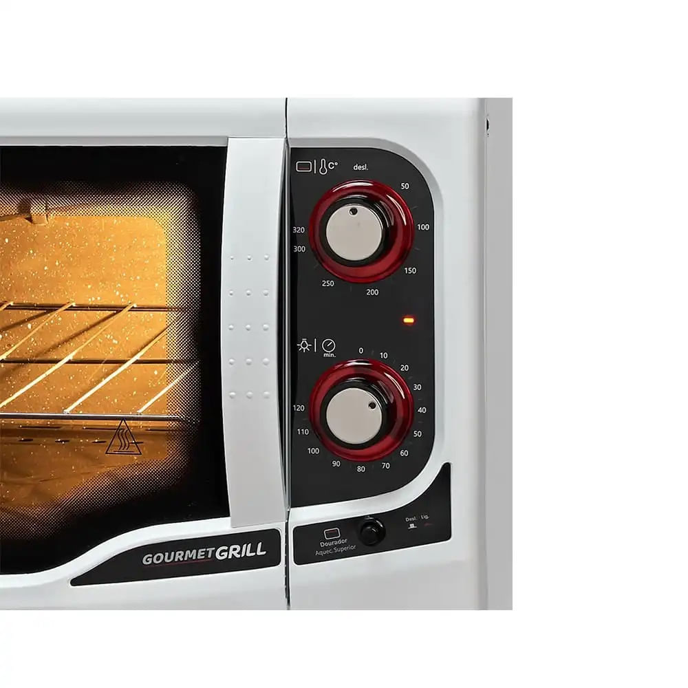 Forno Elétrico Fischer 44 Litros Gourmet Grill Branco - 127 Volts - Image 3