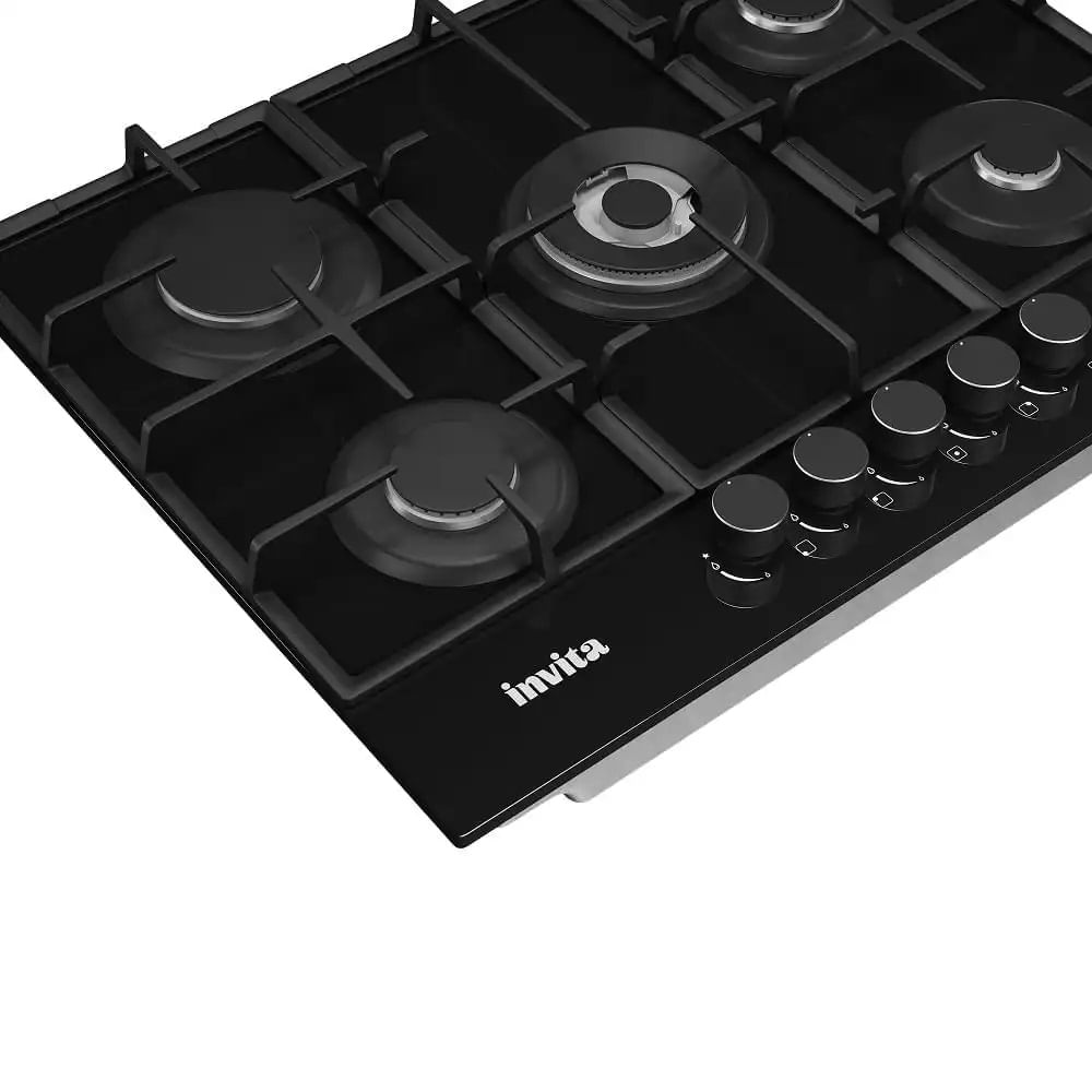 Cooktop a Gás Invita 5 Bocas 70cm Preto - Bivolt - Image 5