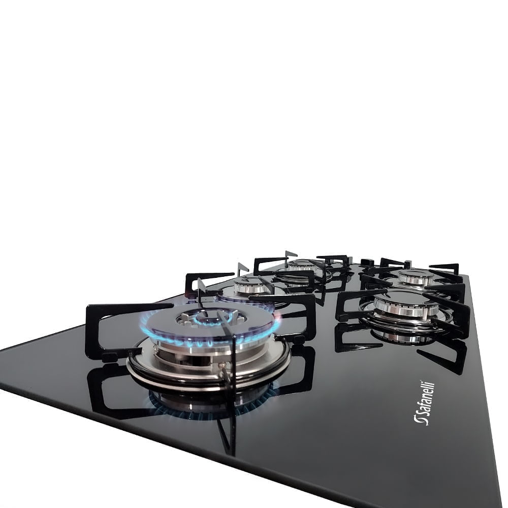 Cooktop Safanelli 5 Bocas Tripla Chama Prime Preto TRI510 - Bivolt - Image 8