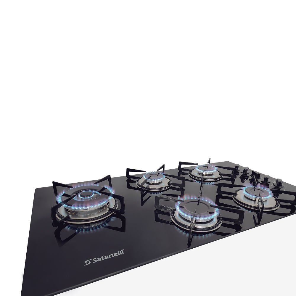 Cooktop Safanelli 5 Bocas Tripla Chama Prime Preto TRI510 - Bivolt - Image 4