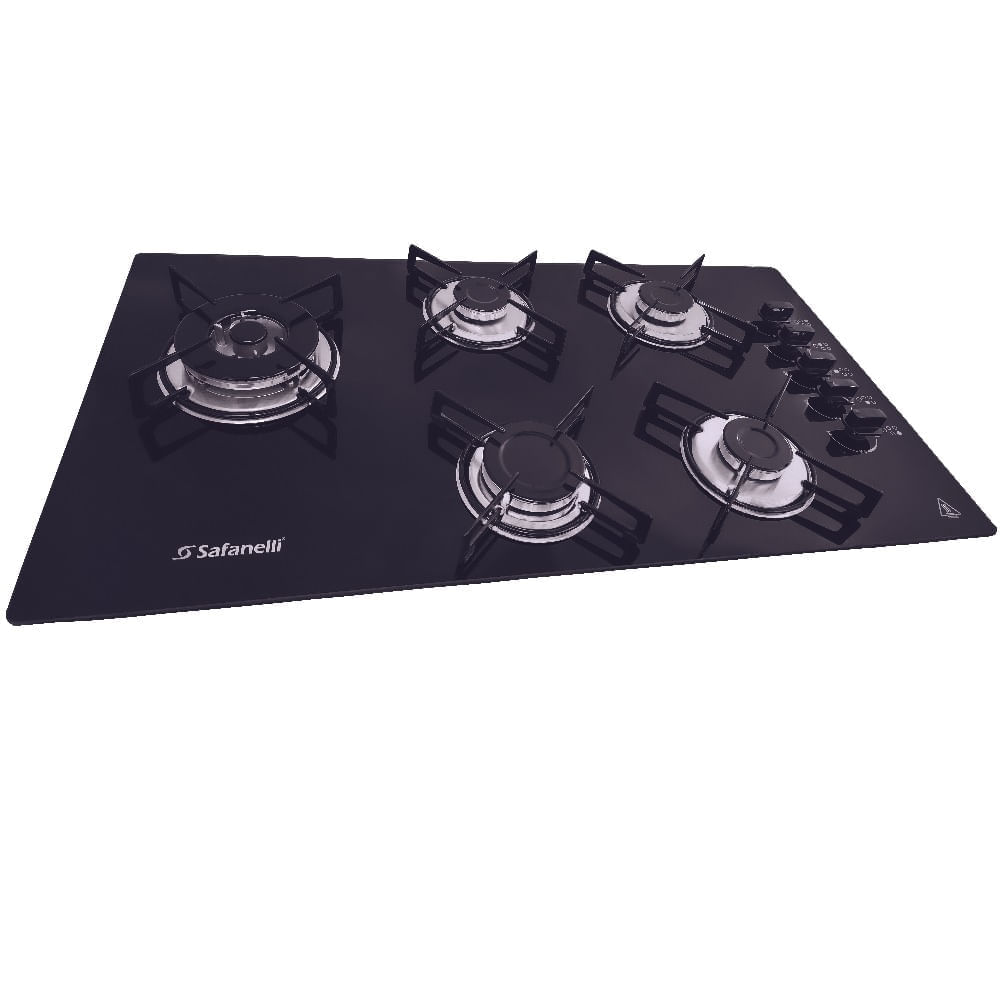 Cooktop Safanelli 5 Bocas Tripla Chama Prime Preto TRI510 - Bivolt - Image 3