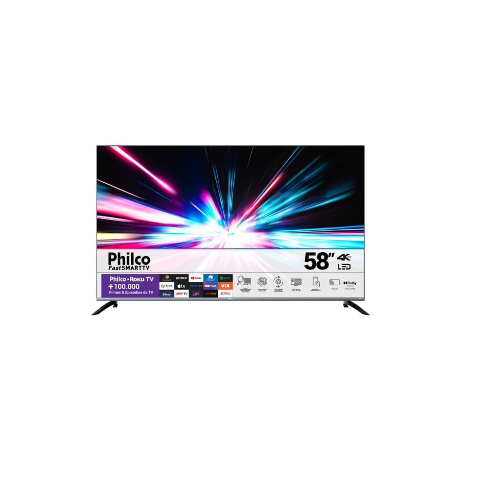 Smart TV Philco 58’’ 4K HDR10 Dolby Áudio Led PTV58G70R2CSGBL – Bivolt - Image 4