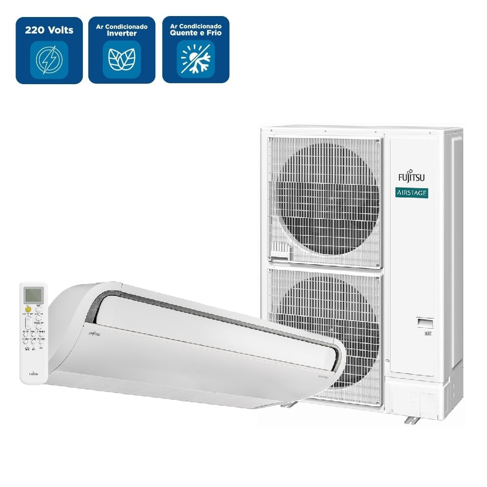 Ar Condicionado Split Teto Inverter Fujitsu Airstage Premium 54000 BTU/h Quente e Frio Monofásico ABBH54KRTA - 220 Volts - Image 2