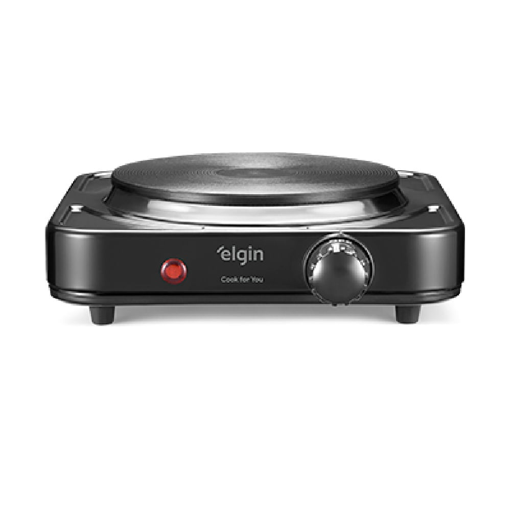 Fogão de Mesa Elétrico Elgin Portátil com Placa de Aquecimento 1 Boca Preto – 220 Volts - Image 2