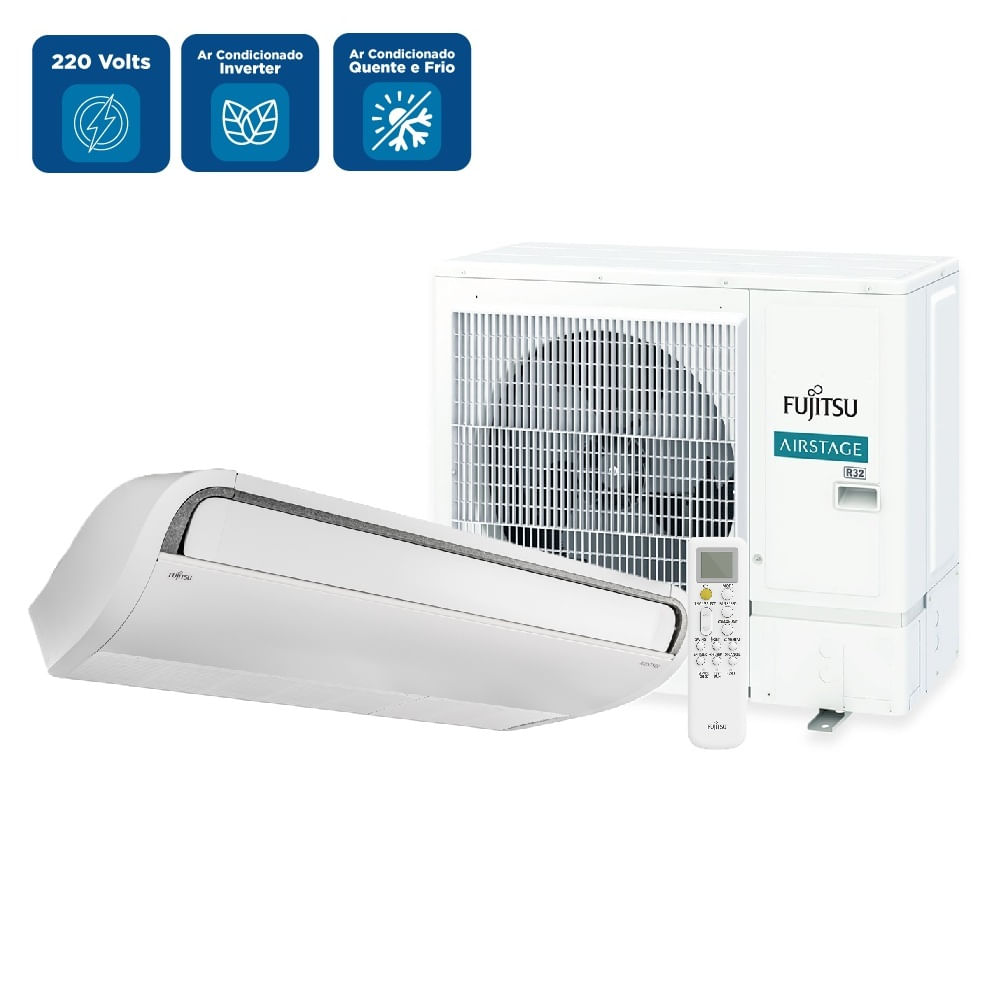 Ar Condicionado Split Teto Inverter Fujitsu Airstage Premium 30000 BTU/h Quente e Frio Monofásico ABBH30KRTA - 220 Volts - Image 2