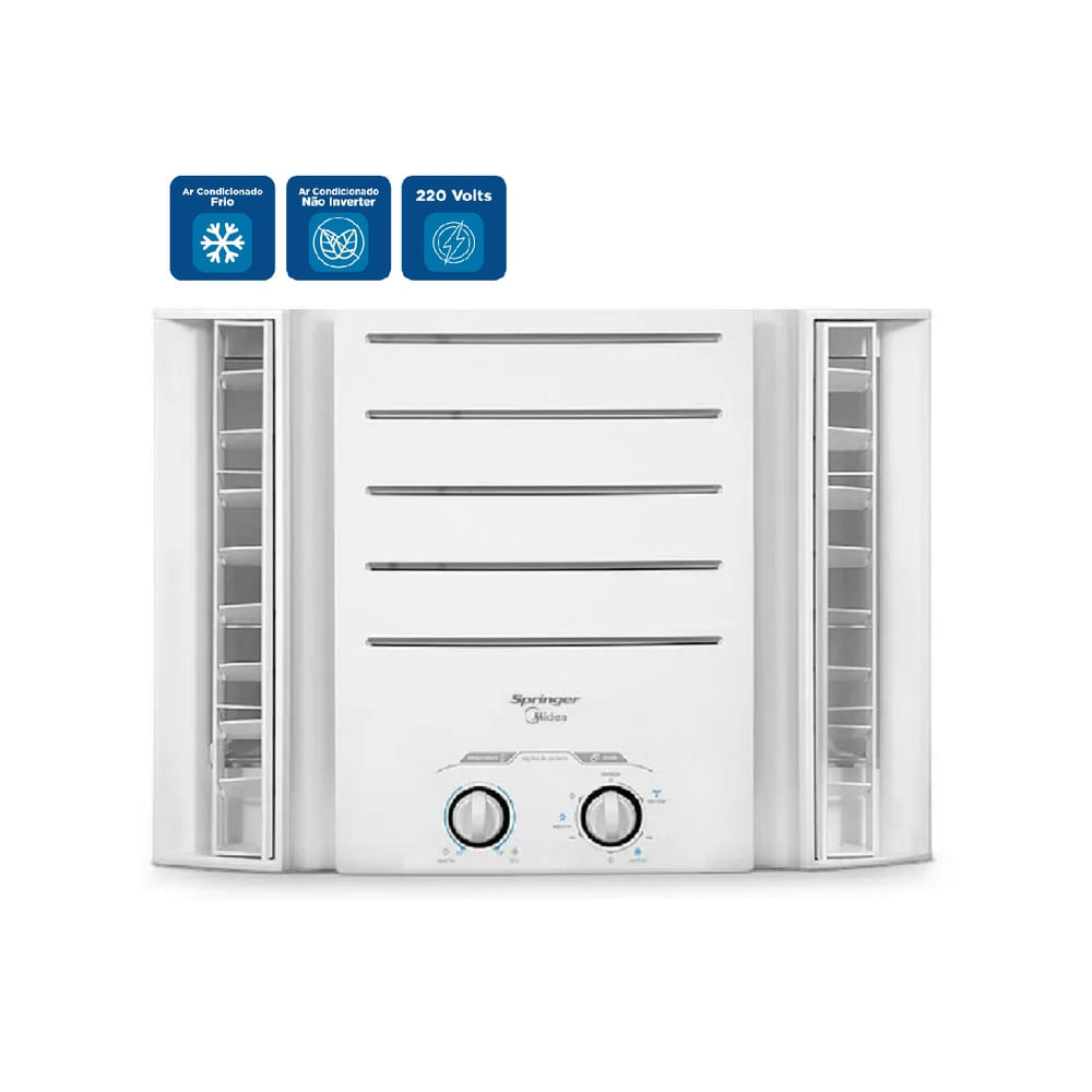 Ar Condicionado Janela Springer Midea 7500 BTU/h Frio Mecânico QCK075BB - 220 Volts - Image 3