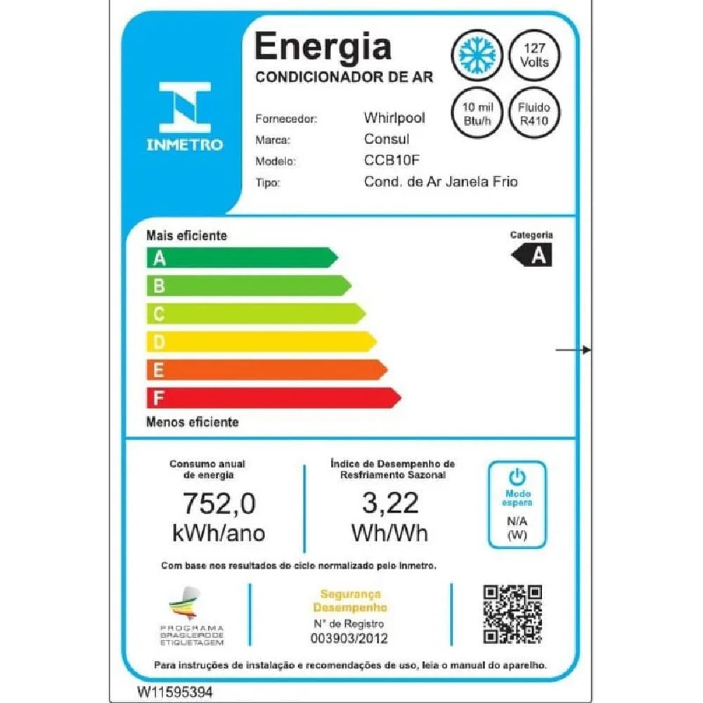 Ar Condicionado Janela Consul 10000 BTU/h Frio Mecânico CCB10FBANA – 127 Volts - Image 3